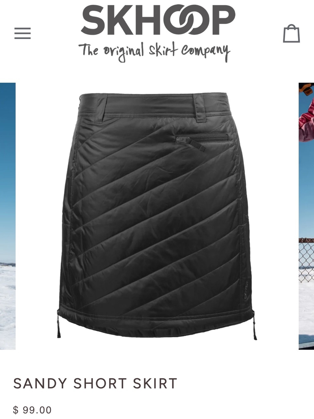 Skhoop Down Sandy Skirt